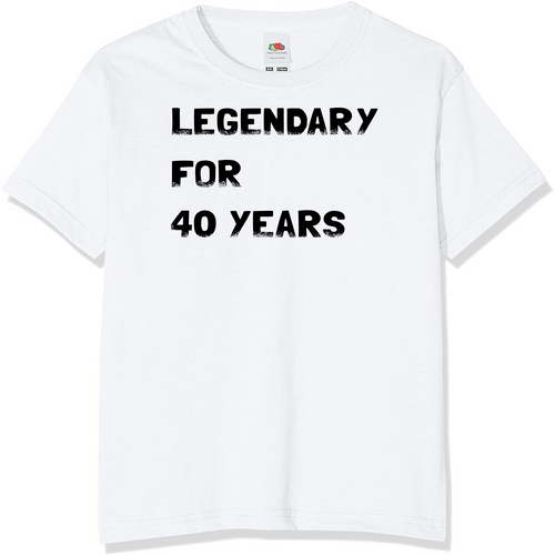 Legendary for Over 40 Years T-Shirt | Novelty Birthday T-Shirts