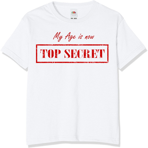 Top Secret Age T-Shirt | Personalised Birthday T-Shirt