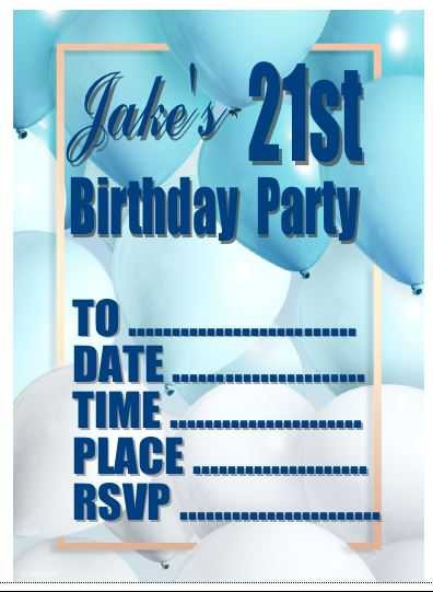 Personalised Boys Party Invites