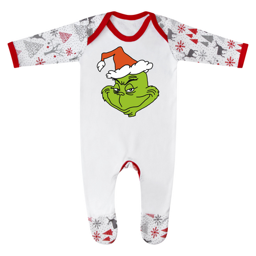 Personalised Grinch Baby Romper