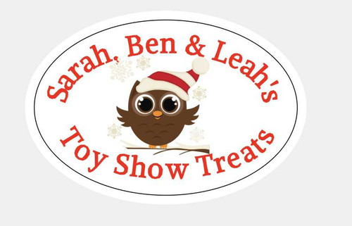 Personalised Toy Show Oval Labels (8 Pack)