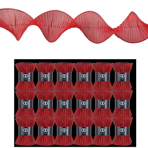 Red Ruffled Ribbon