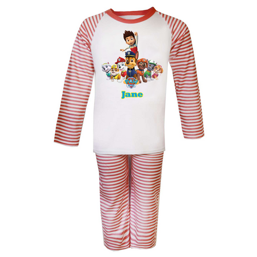 Personalised Red Paw Patrol Pyjamas