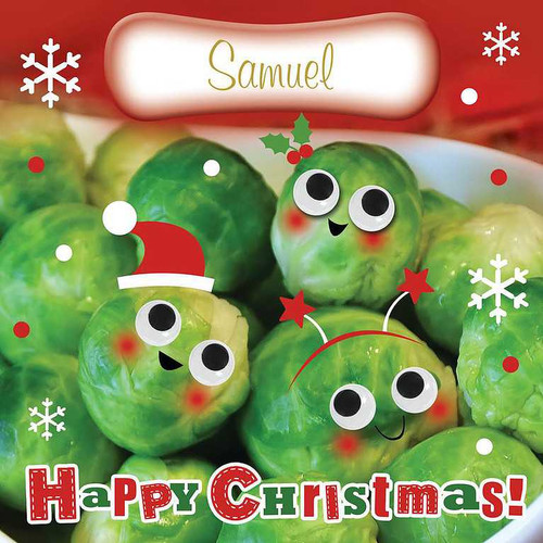 Personalised Christmas Sprouts Card