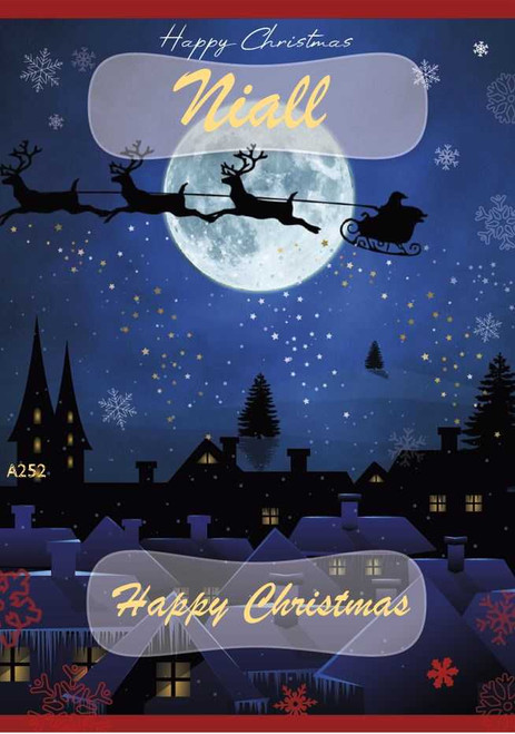 Personalised Christmas Night Sky Card