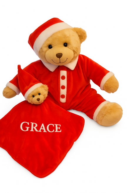 Personalised Bedtime Bear with Comforter