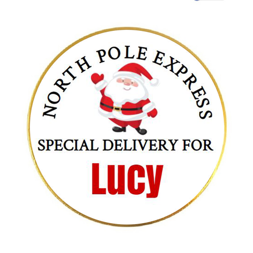 Personalised North Pole Chocolate Coins (15 Pack)