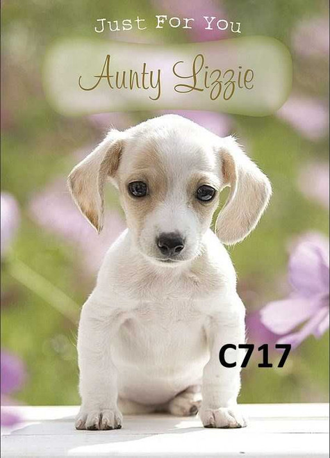 Personalised Cute Puppy Card