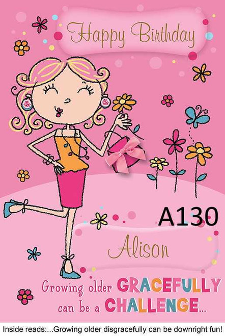 Personalised Growing Old Card