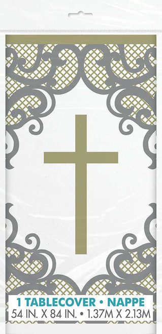 Fancy Gold Cross Tablecover