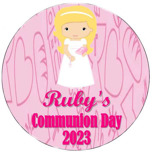 Personalised Blonde Girl Communion Piñata