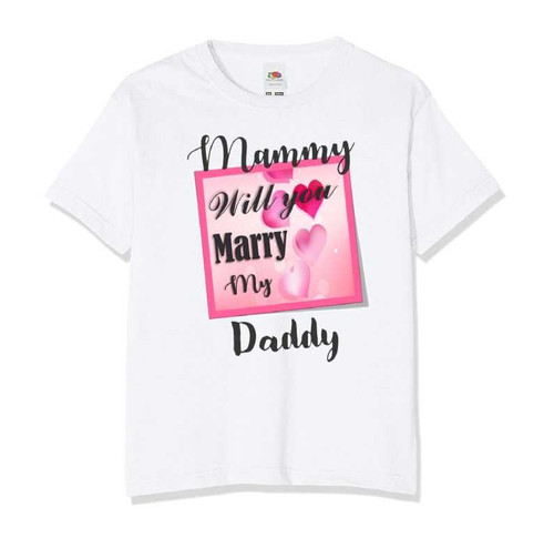 Pink Mammy Will You Marry My Daddy T-Shirt