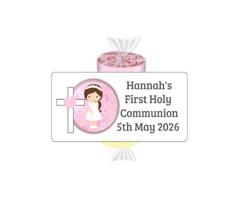 Personalised Girl's Communion Lovehearts (9 Pack)