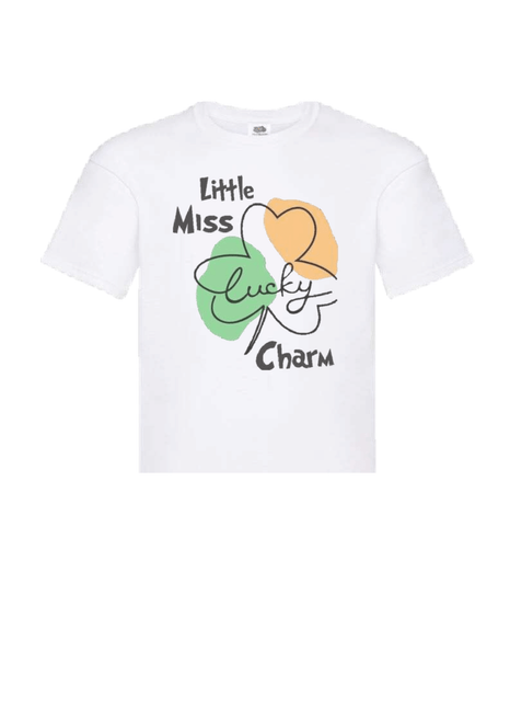 Personalised Girl's Lucky Charm T-Shirt