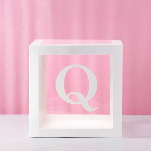 Q Transparent Balloon Box 30x30x30cm