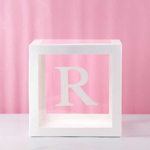 R Transparent Balloon Box 30x30x30cm