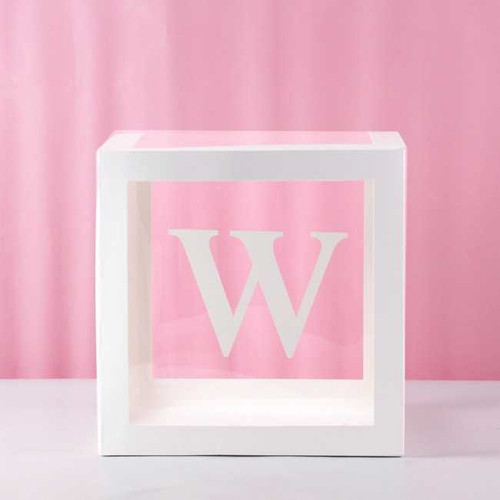 W Transparent Balloon Box 30x30x30cm