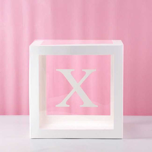 X Transparent Balloon Box 30x30x30cm
