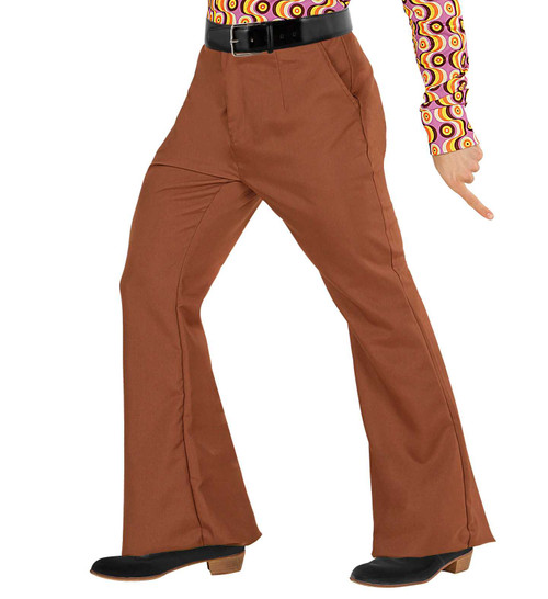 70s Brown Flared Trousers