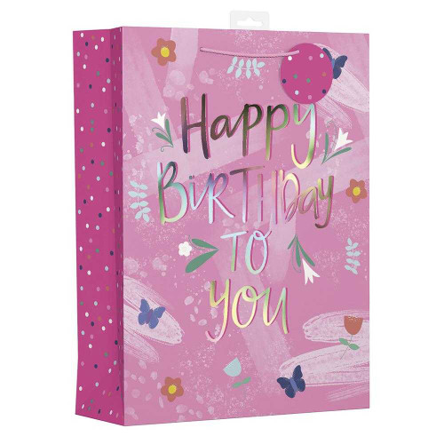 Ladies Birthday Text Gift Bag