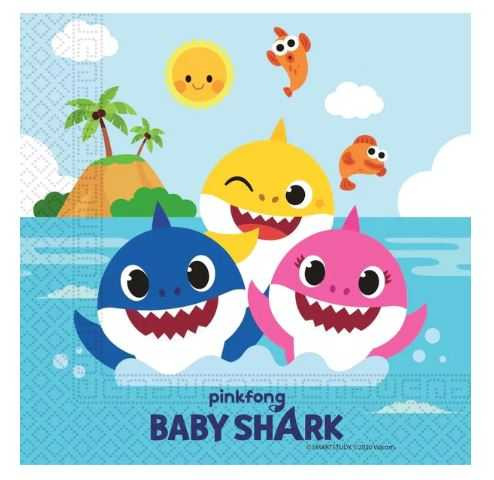 Baby Shark Napkins 20ct