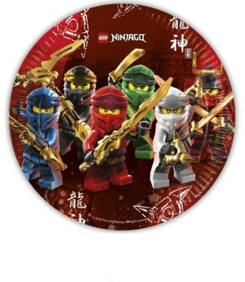 Lego Ninjago Party Plates (8 Pack) | Lego Party Supplies | Party Supplies