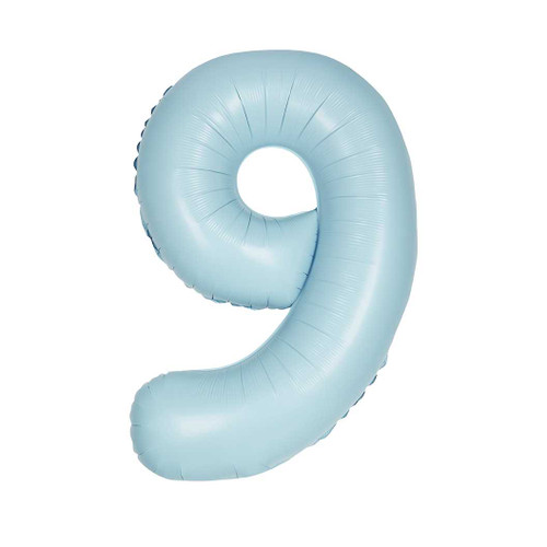 Number 9 Baby Blue Balloon