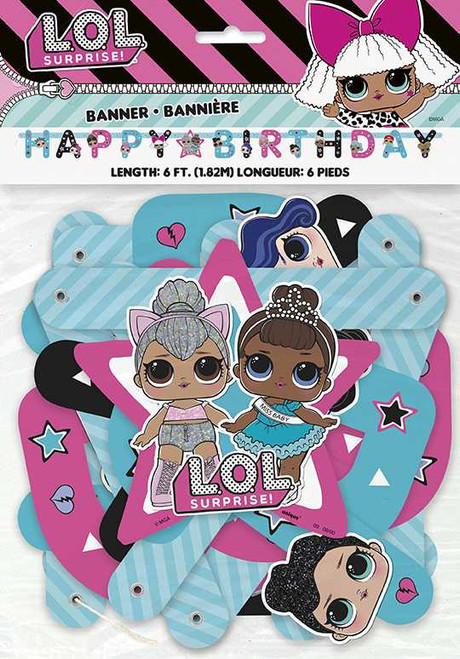 LOL Surprise Happy Birthday Banner