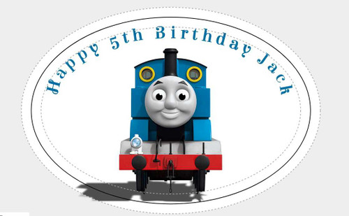 Personalised Thomas The Tank Oval Labels (8 PACK)
