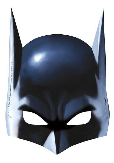 Batman Party Masks - Pack of 8 | Batman Party Supplies