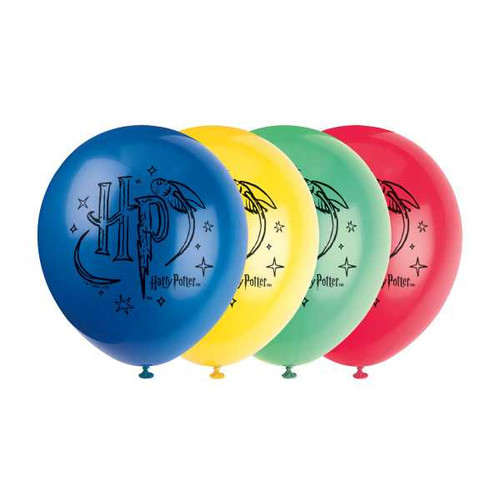 Harry Potter Latex Balloons (8 Pack) | Kids Party Supplies