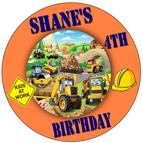 Personalised Construction Party Piñata