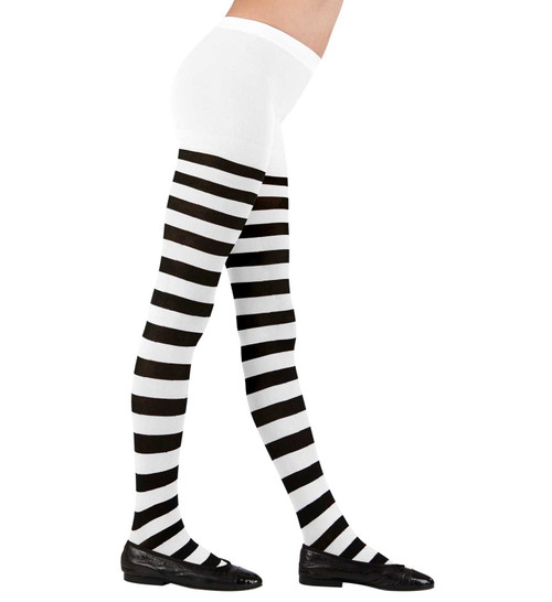 Kids Black And White Tights