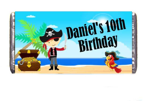 Personalised Pirate Chocolate Bars (7 Pack)