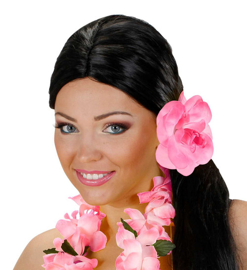 Pink Flower Hair Tie