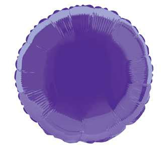 18 Inch Purple Round Foil Balloon