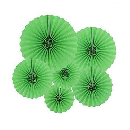 Emerald Green Paper Fan Decorations