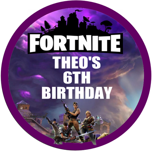 Personalised Fortnite Purple Sky Piñata