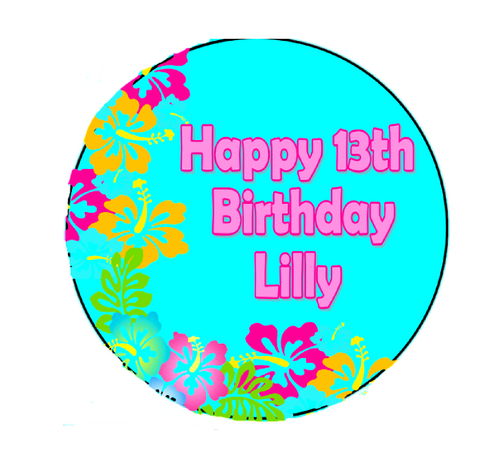 Personalised Hawaiian Party Piñata