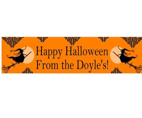 Personalised Happy Halloween Banner