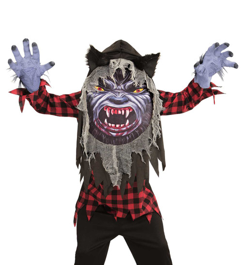 Oversized Head Werewolf Costume
