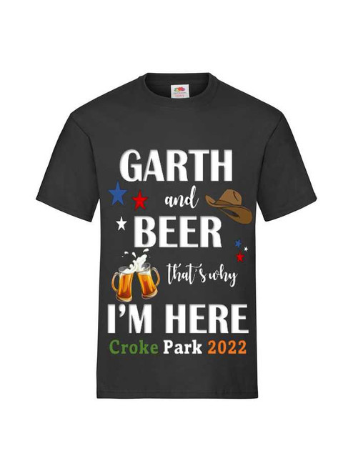 Personalised Garth And The Beer T-shirt
