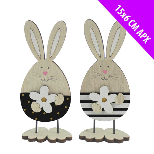 Black & White Standing Bunny