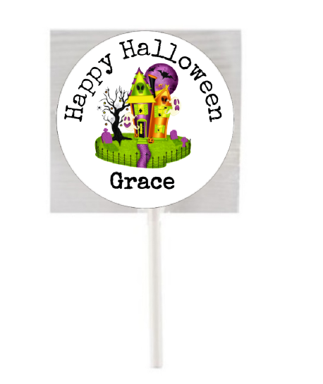 Personalised Happy Halloween Lollipops (15 Pack)