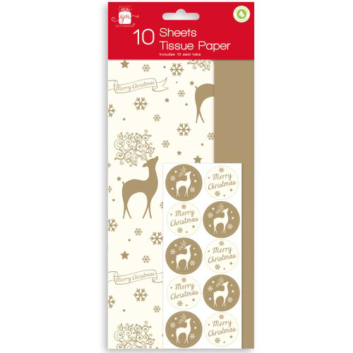 Christmas Reindeer Tissue Wrap