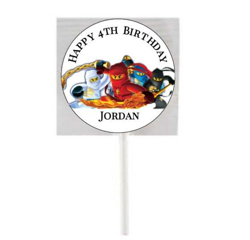 Personalised Lego Ninjago Lollipops (15 Pack)