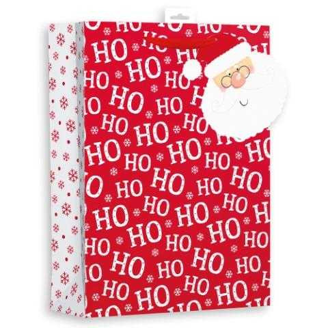 Extra Large Santa Text Gift Bag