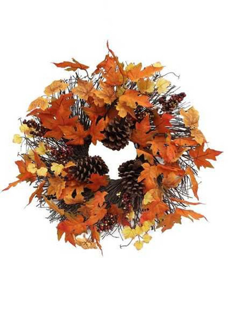 Autumn Themed House Wreath