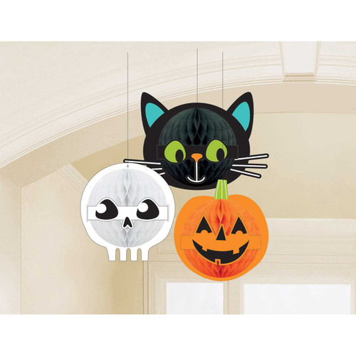 Halloween Friends Honeycomb Decorations