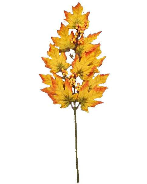 Halloween Leaf Spray Decoration 65cm